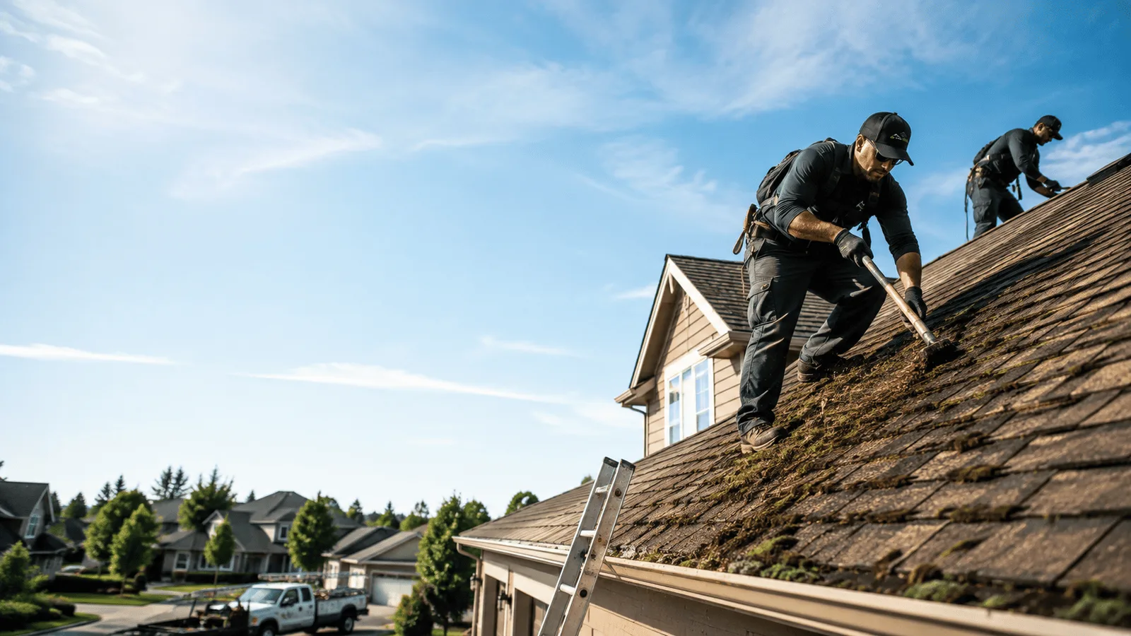 Roof Moss Removal in Brutus, MI near me